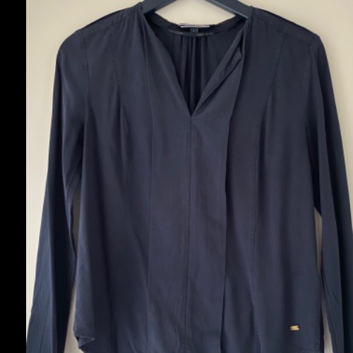 Bluse Tommy Hilfiger blau XS/S, zu finden am Stand 105 bei Dein Kleiderbügel