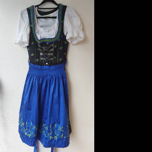 H&M, Dirndl, schwarz/ blau, zu finden am Stand 102 bei Dein Kleiderbügel