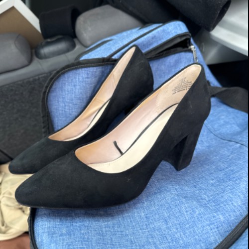 Suede Pumps schwarz, Größe: 39, zu finden am Stand 1 bei Dein Kleiderbügel